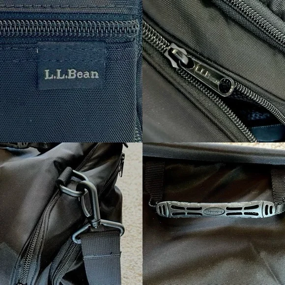 L.L. Bean Organizer Hanging Toiletry Bag, Family Size Black Nylon 10"H×12"W× 8"D - Picture 15 of 16